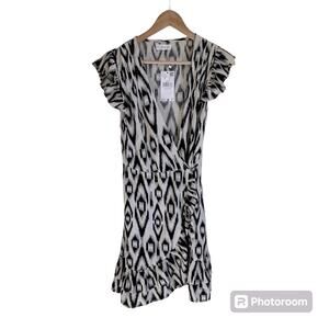 Mng by‎ mango woman’s dress small NWT black white